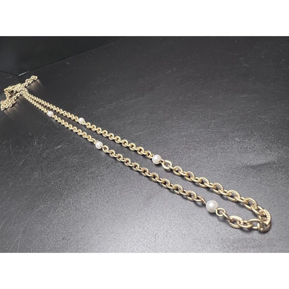 Lia Sophia Pearl Station Necklace - Picture 5 of 6